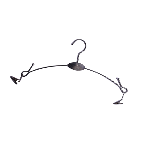 Metal lingerie clip hanger